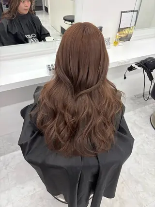 カラー 透明感ベージュ🤎 ナチュラルレイヤーのヘアスタイル