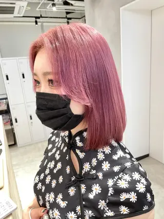 ミディアム カラー ブロンド×ハイトーン ／遠藤将太のヘアスタイル