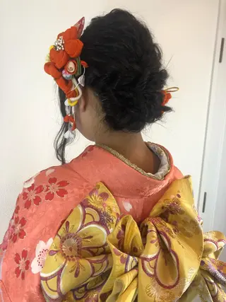 ヘアアレンジ MOLLA 浅香山店所属・谷口ゆめ/縮毛矯正/ 大人女子/眉ワックスのヘアスタイル