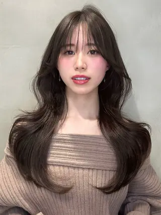 ロング 大宮韓国ハッシュ🪽 GLROWseriのヘアスタイル