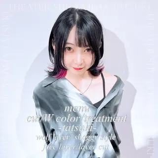 ミディアム 🫧ハイトーン特化 🐺矢島タツキ🐺のヘアスタイル