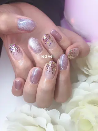 ミディアム ネイル 長さ出し専門 nynaのネイルデザイン