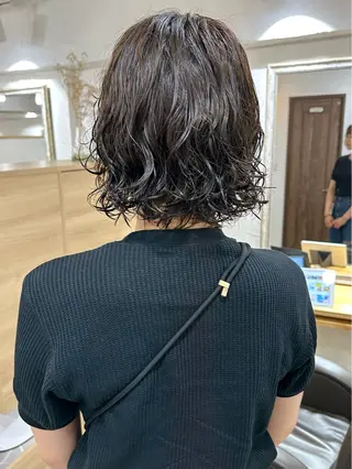 ショート パーマ 銀座No.1髪質改善 縮毛矯正/本木のヘアスタイル