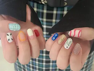 ネイル 【Zina京都駅前】 きぬがわ らむのネイルデザイン