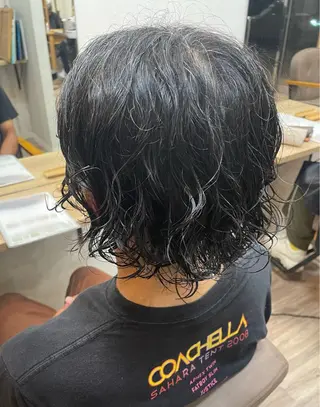 パーマ メンズ TELA HAIR 瑞江店所属・髪質改善⭐️透明感 片塩のヘアスタイル