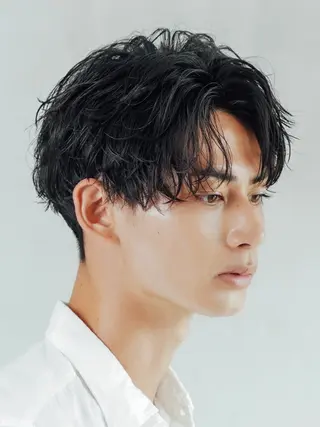 ミディアム カラー パーマ ヘアアレンジ メンズ fifth 黒木のヘアスタイル