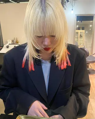 ミディアム カラー ヘアアレンジ GIVET (ジヴェ)所属・撮影モデル募集 🦋soemikaのヘアスタイル