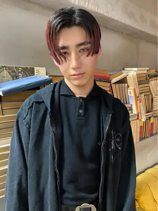 カラー メンズ パーマ、髪質改善 カズマのヘアスタイル