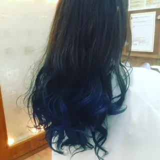 セミロング カラー 白髪ぼかしハイライト 柳川拓哉のヘアスタイル