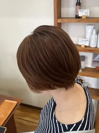 ショート カラー 🫧ブリーチ×透明感 カラー🎀ココカラのヘアスタイル