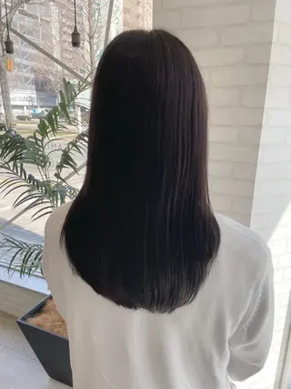 セミロング カラー ケアブリーチ /髪質 改善/古橋圭史郎のヘアスタイル