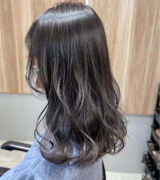 セミロング カラー SALOWIN神戸三宮East店所属・【透明感、艶髪】西村 有司のヘアスタイル