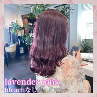 セミロング カラー 💗ガーリーヘア🎀 saki💗のヘアスタイル