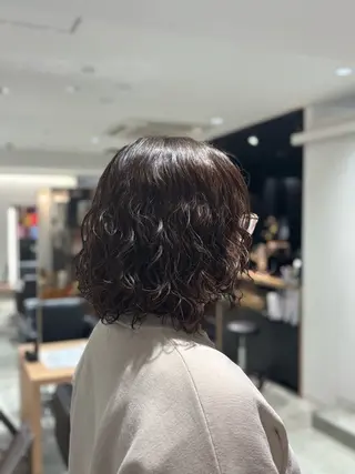 ミディアム パーマ 菅原 佑月のヘアスタイル