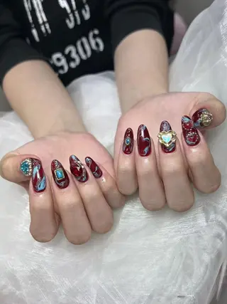 メンズ ネイル Bloom kabukiのネイルデザイン