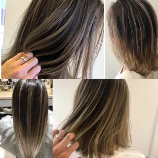 ミディアム カラー ブリーチカラー🌈 石垣翔太のヘアスタイル