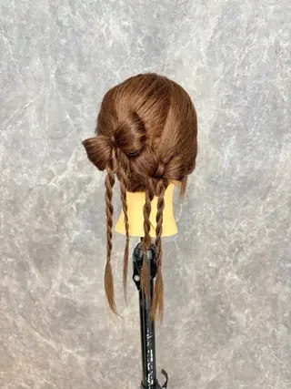 ロング ヘアアレンジ 鍋嶋 涼香のヘアスタイル