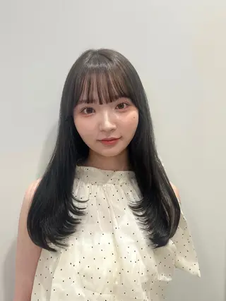 ロング 木村 宙奈のヘアスタイル