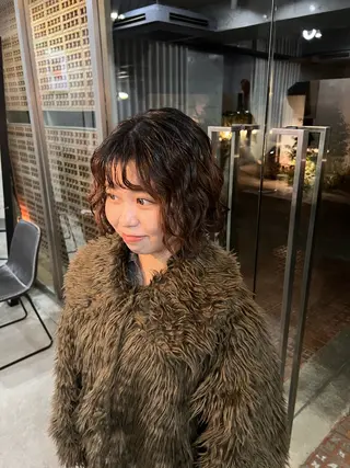 ショート パーマ 似合わせショート/ パーマ‪/表参道のヘアスタイル