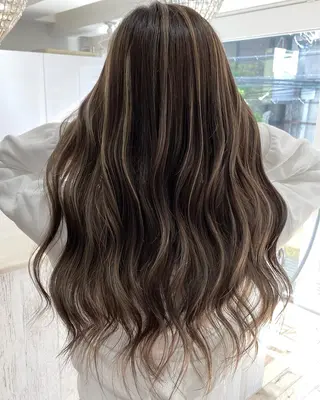 ロング カラー ヘアアレンジ 久米 治仁のヘアスタイル