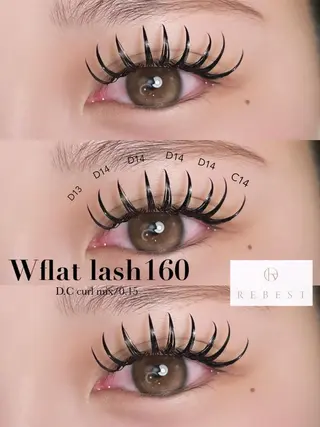 マツエク・マツパ REBEST 心斎橋店のマツエク・マツパデザイン