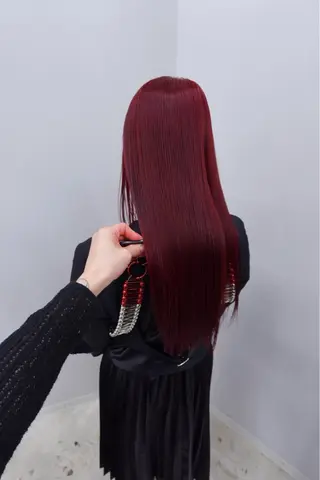 ロング 表参道ハイトーン 韓国ヘア長田雄希のヘアスタイル