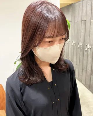 ミディアム 梅田美容室/カット /Maoのヘアスタイル