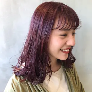 ミディアム 幸喜 美咲のヘアスタイル