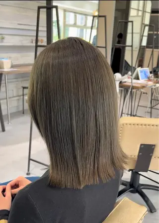 セミロング メンズバレイヤージュ 斉藤春のヘアスタイル