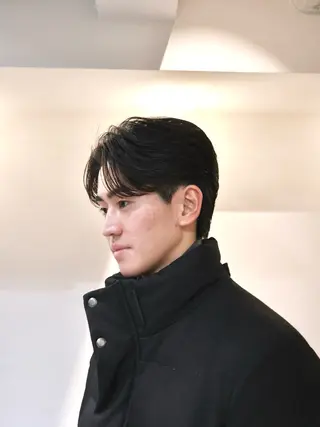 パーマ メンズ 心櫻/メンズパーマ/ ニュアンス/フェザーのヘアスタイル