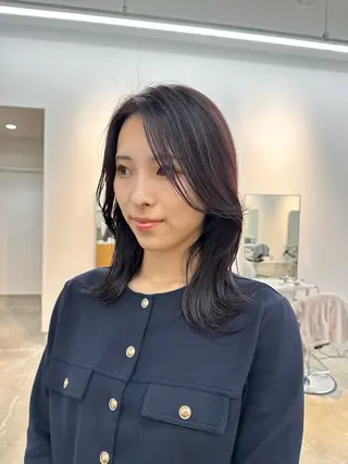 セミロング 南 星来のヘアスタイル