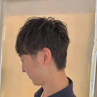 ショート パーマ メンズ 加藤 綾華のヘアスタイル