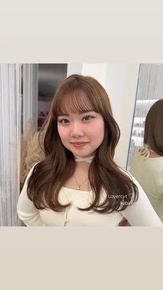 ミディアム ParveMix 🩶🫧入江 香名のヘアスタイル