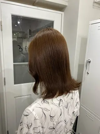 セミロング カラー 楓🦋韓国系レイヤー / 透明感カラー🤍のヘアスタイル