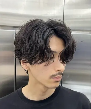 パーマ メンズ メンズ/シャドウ/ 波巻き/kyogoのヘアスタイル