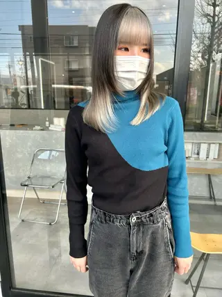 ミディアム カラー mood tatemachiのヘアスタイル