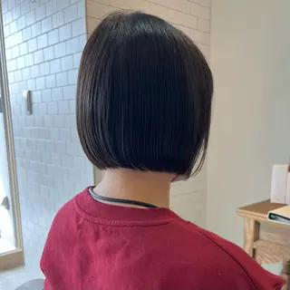 ショート ぱつボブ/ ショート/YUKIのヘアスタイル