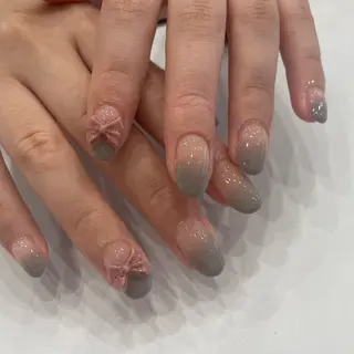 ネイル 韓国ネイル🎀 H nail 碧のネイルデザイン