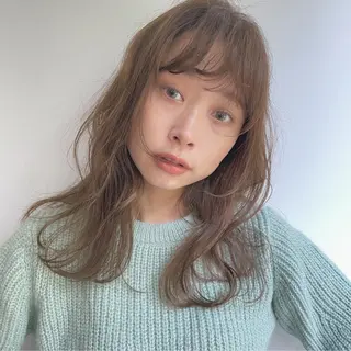 カラー 似合わせヘア🤍 面田法子のヘアスタイル