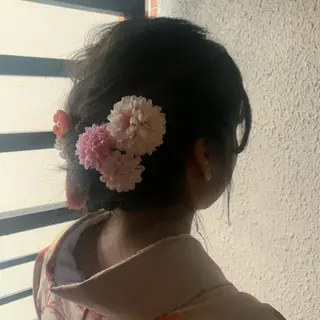 セミロング ヘアアレンジ chouette/ 根本優希のヘアスタイル