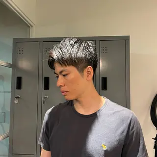 メンズ ワタナベ モカ🦢ダブルカラーのヘアスタイル