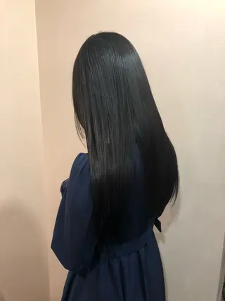 ロング 艶髪/シルク/縮毛 テライケイショウのヘアスタイル