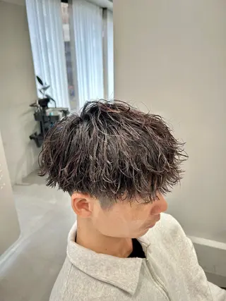 ショート パーマ メンズ 立川メンズパーマ職人 小泉文人のヘアスタイル