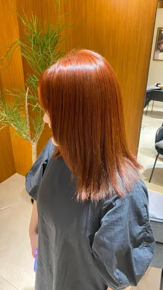 ミディアム カラー 《無料カットモデル / perm》ナミのヘアスタイル