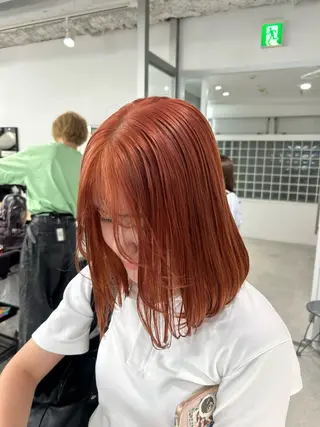 ミディアム カラー 愛結 暖色カラー🎀🩰のヘアスタイル