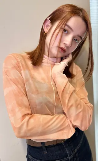 ロング カラー opus 店長大和 レイヤー/赤み消しのヘアスタイル