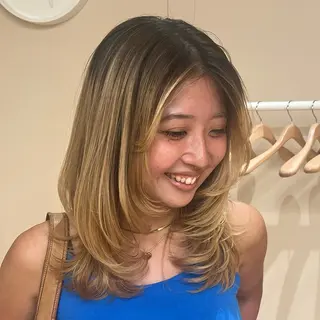 ロング Wカラー🐾 ハルナのヘアスタイル