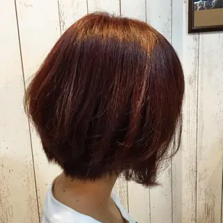ショート カラー パーマ 金崎 新吾のヘアスタイル