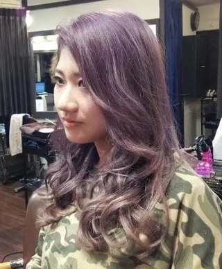 ミディアム セミロング ロング カラー 100%髪質改善特化 TRUNSのヘアスタイル