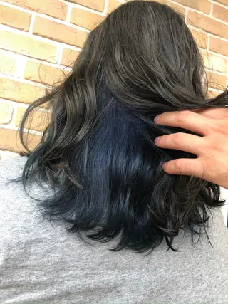 セミロング カラー ヘアアレンジ ❣️倉敷❣️美髪 カラー能登一成のヘアスタイル